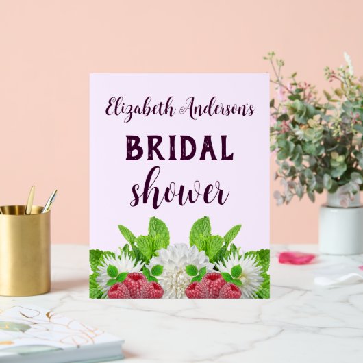 Garden Dahlia Vrijgezellenfeest Acryl Bord (Huwelijk)