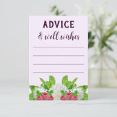 Garden Dahlia Vrijgezellenfeest Advieskaart (Staand voorkant)