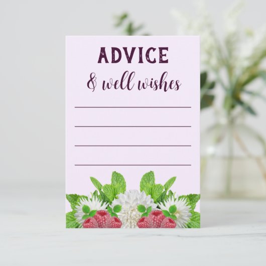 Garden Dahlia Vrijgezellenfeest Advieskaart (Staand voorkant)