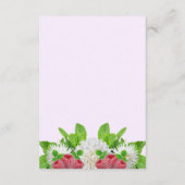 Garden Dahlia Vrijgezellenfeest Advieskaart (Achterkant)