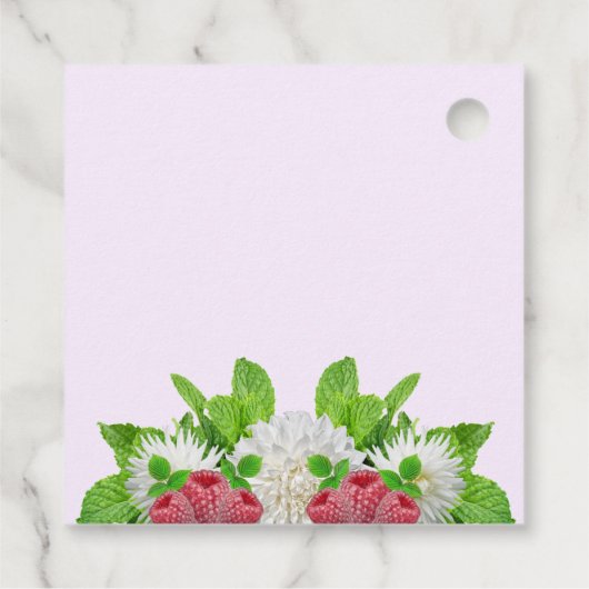 Garden Dahlia Vrijgezellenfeest Bedankjes Labels (Achterkant)