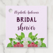 Garden Dahlia Vrijgezellenfeest Bedankjes Labels (Voorkant)