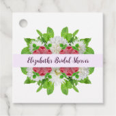 Garden Dahlia Vrijgezellenfeest Bedankjes Labels (Voorkant)