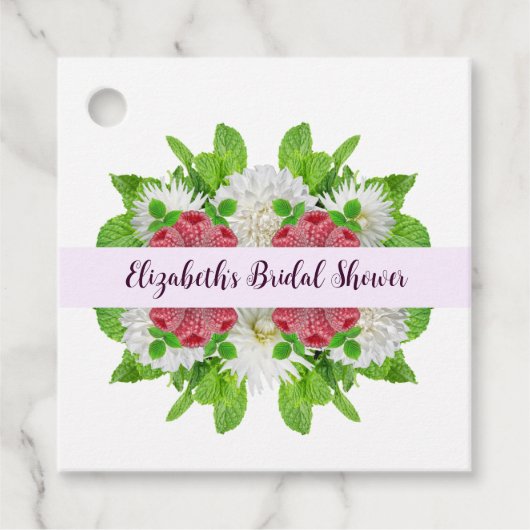 Garden Dahlia Vrijgezellenfeest Bedankjes Labels (Voorkant)