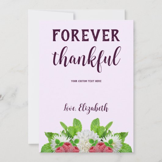 Garden Dahlia Vrijgezellenfeest Bedankkaart (Voorkant)