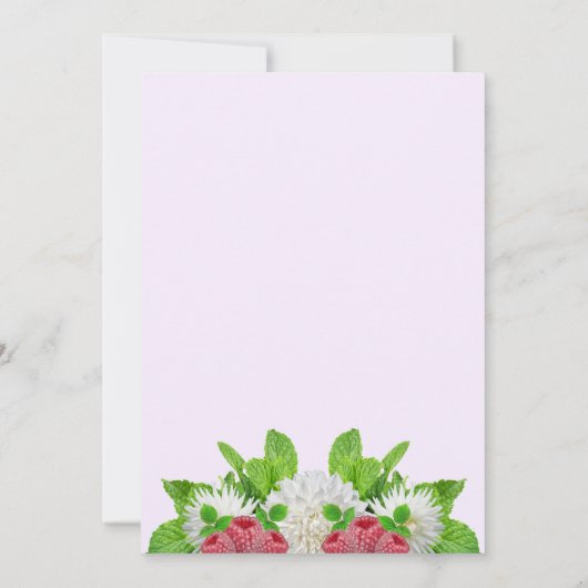 Garden Dahlia Vrijgezellenfeest Bedankkaart (Achterkant)