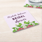 Garden Dahlia Vrijgezellenfeest Kartonnen Onderzetters (Schuin)