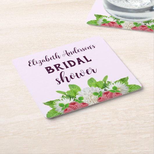 Garden Dahlia Vrijgezellenfeest Kartonnen Onderzetters (Schuin)