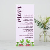 Garden Dahlia Vrijgezellenfeest Menu (Staand voorkant)