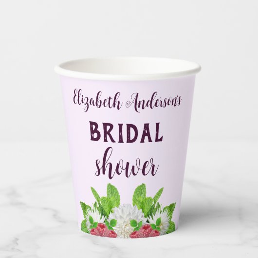 Garden Dahlia Vrijgezellenfeest Papieren Bekers (Voorkant)