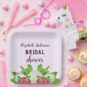 Garden Dahlia Vrijgezellenfeest Papieren Bordje (Feest)