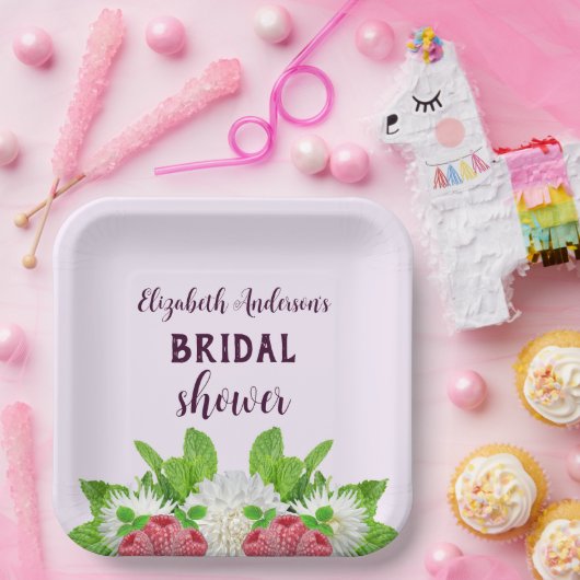 Garden Dahlia Vrijgezellenfeest Papieren Bordje (Feest)