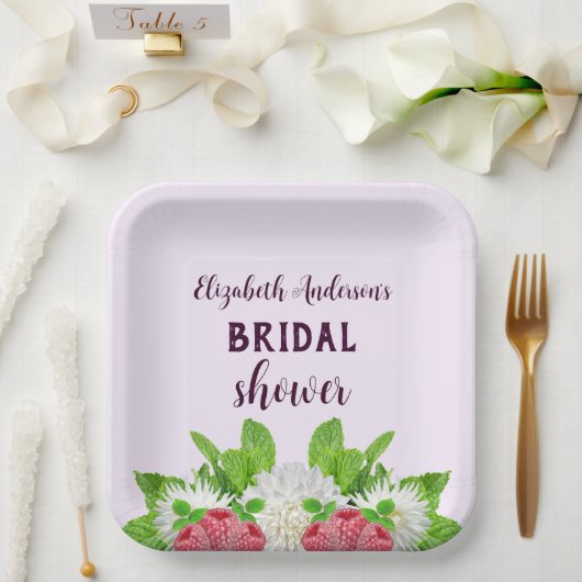 Garden Dahlia Vrijgezellenfeest Papieren Bordje (Huwelijk)