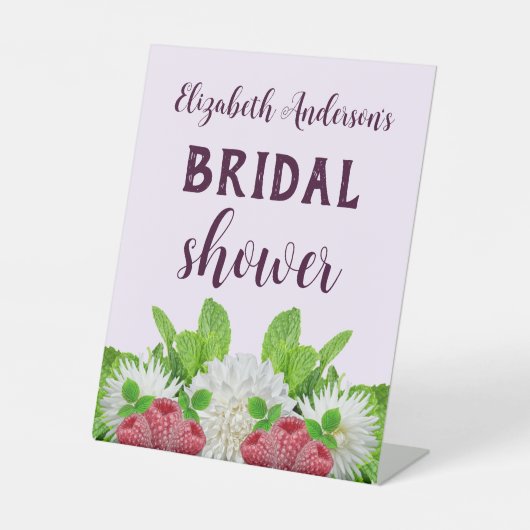 Garden Dahlia Vrijgezellenfeest Reclamebord Met Voetstuk (Voorkant)