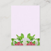 Garden Dahlia Vrijgezellenfeest Registry Informatiekaartje (Achterkant)