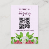 Garden Dahlia Vrijgezellenfeest Registry Informatiekaartje (Voorkant)