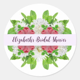 Garden Dahlia Vrijgezellenfeest Ronde Sticker