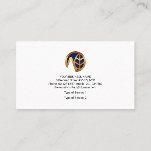 Garden Daisy Landscape Lawn Care Visitekaartje (Achterkant)