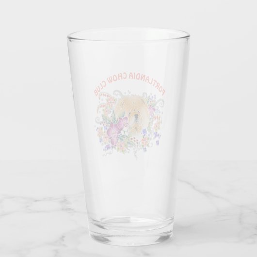 GARDEN DANCE Chow16 ounce GEPERSONALISEERD glas (Achterkant)