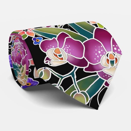 GARDEN DANCE Chow - Designer stropdas van Sandra (Opgerold)