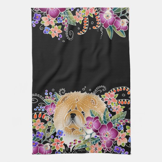 GARDEN DANCE CHOW - Keukenhanddoeken (Verticaal)