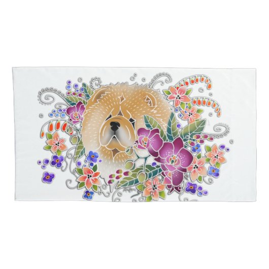 GARDEN DANCE CHOW - KING kussensloop set van 2 (Achterkant-Rechts)