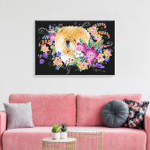 GARDEN DANCE CHOW - Opgerold Canvas Art-paneel Afdruk (Insitu (Woonkamer))