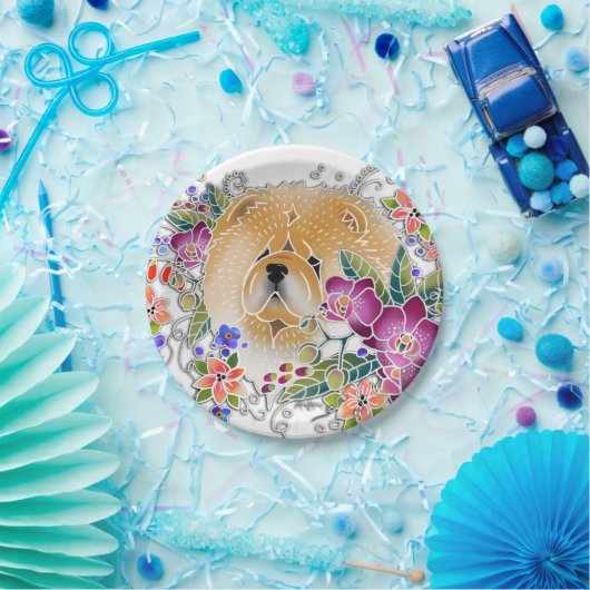 GARDEN DANCE Chow - Papieren borden 2 maten Papieren Bordje (Feest)