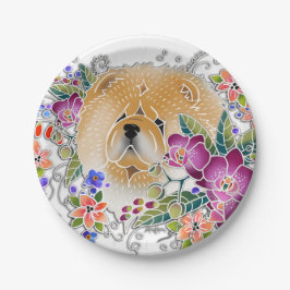 GARDEN DANCE Chow - Papieren borden 2 maten Papieren Bordje