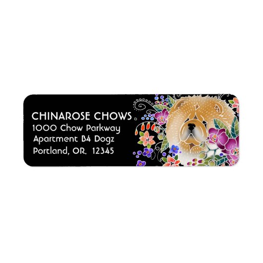 GARDEN DANCE CHOW - Retouradreslabels aanpassen Etiket (Voorkant)