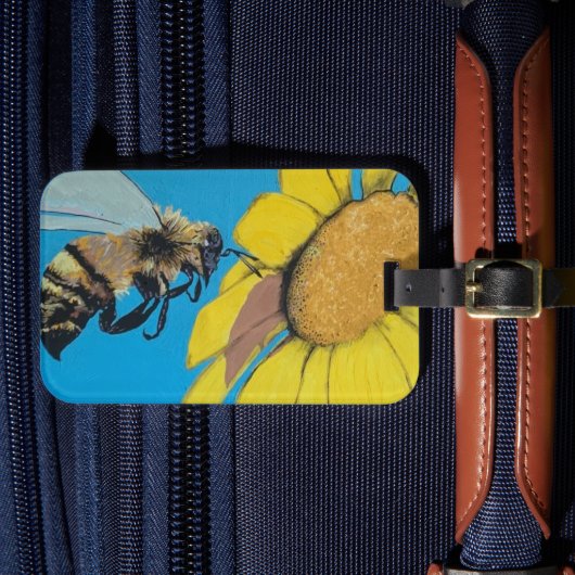 'Garden Dance' Schilderen op een Bagagelabel (Voorkant Insitu 4)