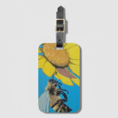 'Garden Dance' Schilderen op een Bagagelabel (Voorkant (verticaal))