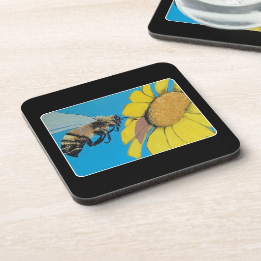 'Garden Dance' Schilderen op een Bier Onderzetter (Linkerzijde)