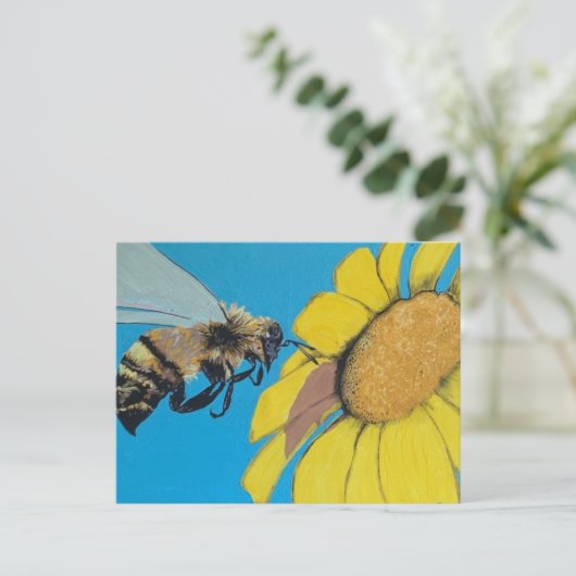 'Garden Dance' Schilderen op een Briefkaart (Staand voorkant)