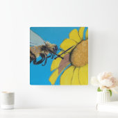 'Garden Dance' Schilderen op een Vierkante Klok (Huis)