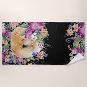 GARDEN DANCE show strandlaken zwarte achtergrond (Voorkant)