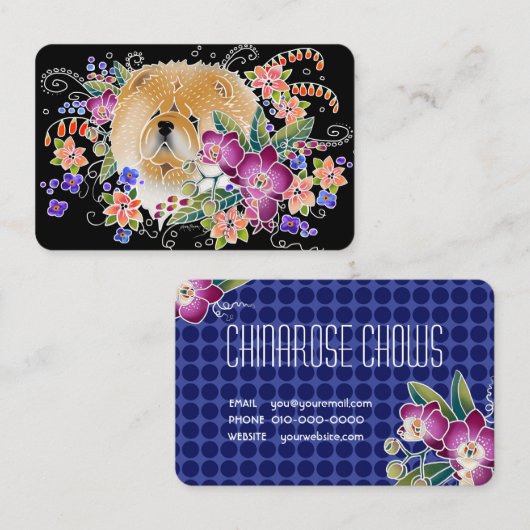 GARDEN DANCE visitekaartjes- AANPASSEN Visitekaartje (Voorkant / Achterkant)