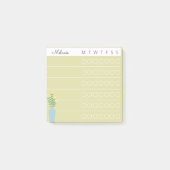 Garden Day Dreams - Weekly Checklist Floral Sticky Post-it® Notes (Voorkant)