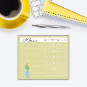 Garden Day Dreams - Weekly Checklist Floral Sticky Post-it® Notes