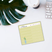 Garden Day Dreams - Weekly Checklist Floral Sticky Post-it® Notes