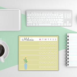 Garden Day Dreams - Weekly Checklist Floral Sticky Post-it® Notes