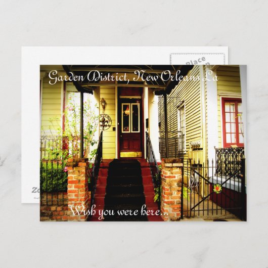 Garden District, New Orleans La Briefkaart (Voorkant / Achterkant)