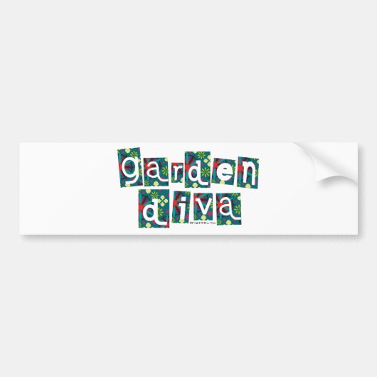 Garden Diva Bumpersticker (Voorkant)