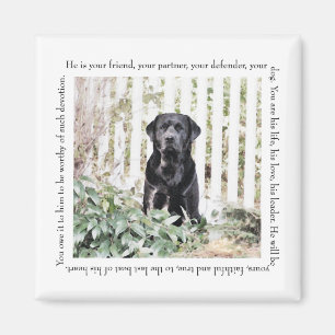 Garden Dog Magnet