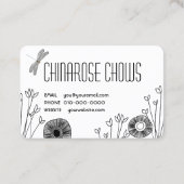 GARDEN DOODLE Chow visitekaartjes - AANPASSEN (Achterkant)