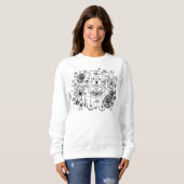 GARDEN DOODLE CHOW - witte shirten - kies stijl Trui (Voorkant volledig)