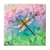 Garden Dragonfly Tegeltje (Voorkant)