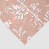 Garden Dream Elegant Botanical Silhouette - peach Tissuepapier (Detail)