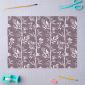 Garden Dream Elegant botanical silhouette - plum Tissuepapier (Craft)