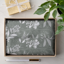 Garden Dream Elegant Botanicals - forest green Tissuepapier